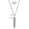 D Color  0.5cttw 5 Stones 3mm Real Moissanite Necklace For Women S925 Sterling Silver Pendant Fine Jewelry