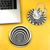 3D Creative DIY Round Geometric Spiral Coaster Silicone Mold New Concrete Resin Epoxy Resin Molds 2023