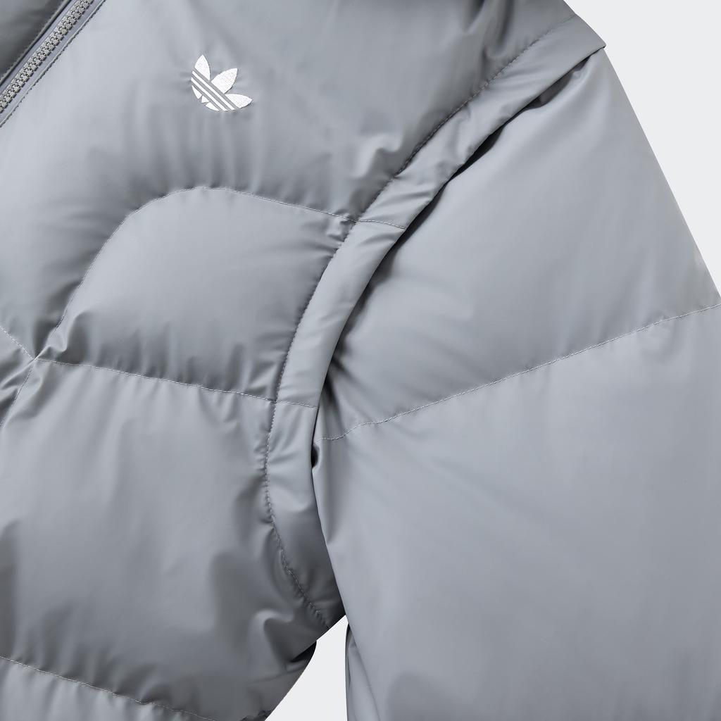 Adidas Оригинальная теплая спортивная куртка-пуховик ADC 2 в 1 DJ M со съемным капюшоном, мужские куртки светло-серого цвета JW1365