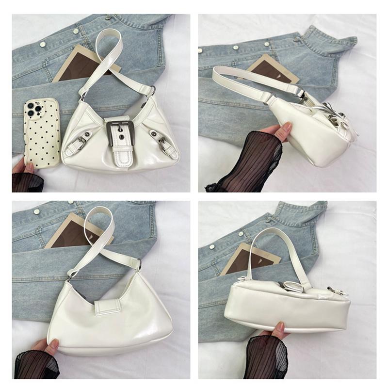 Yogodlns Винтажная сумка через плечо из искусственной кожи для женщин, тренд Y2K, стиль spicy girl, сумка подмышку в стиле Майяр, высококачественные женские сумки