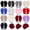 Cycling Driving Cashmere Elastic Mittens Full Finger Gloves Winter Gloves Warm Thick