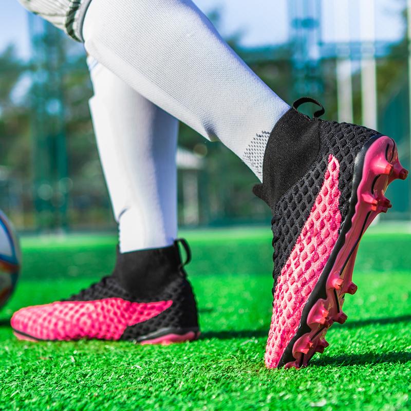 2024 Мужские футбольные бутсы большого размера Сверхлегкие футбольные бутсы для мальчиков Кроссовки Нескользящие футбольные бутсы AG/TF Ботильоны унисекс