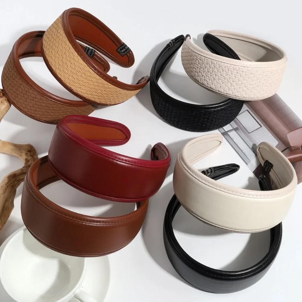 Solid Color Wide Turbans Korean Style Women Hoop Headband Women Hair Accessories