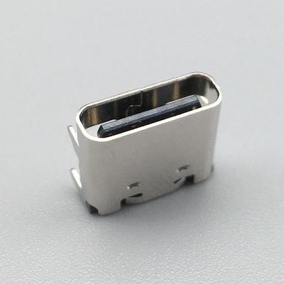 Разъем Type-C 16P, гнездо, SMD, однорядный, 4-контактный, медь без утечки, интерфейс быстрой зарядки USB Type-C 3.1