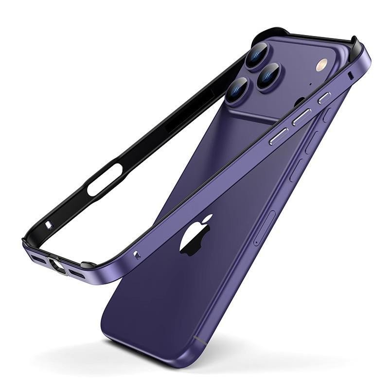 Ультратонкий металлический противоударный чехол для Apple 17 Pro Max и 15 - Алюминиевый сплав