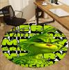 The Grinch Pattern Round Rug, Indoor/Outdoor Mat, for Picnic, Gameroom, Bedroom, Office, Living Room, Home Decor Carpet, Birthday Gift