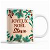 Mug - Steve - Christmas - Ceramic - Beige - 325 Ml - Dishwasher and Microwave Safe
