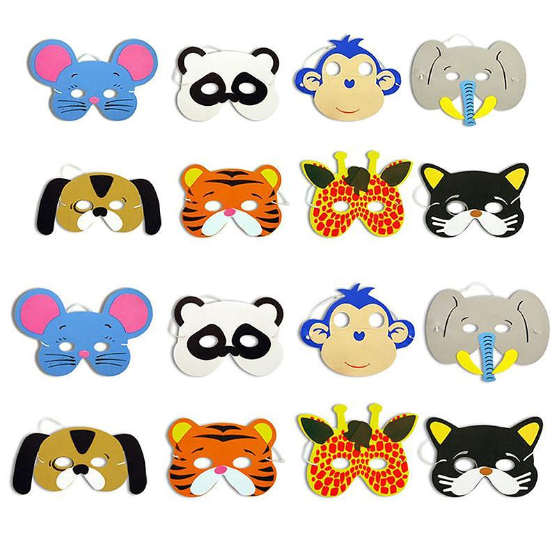 10 забавных детских масок с животными из ЭВА, детское платье на день рождения, лесная ферма, реквизит