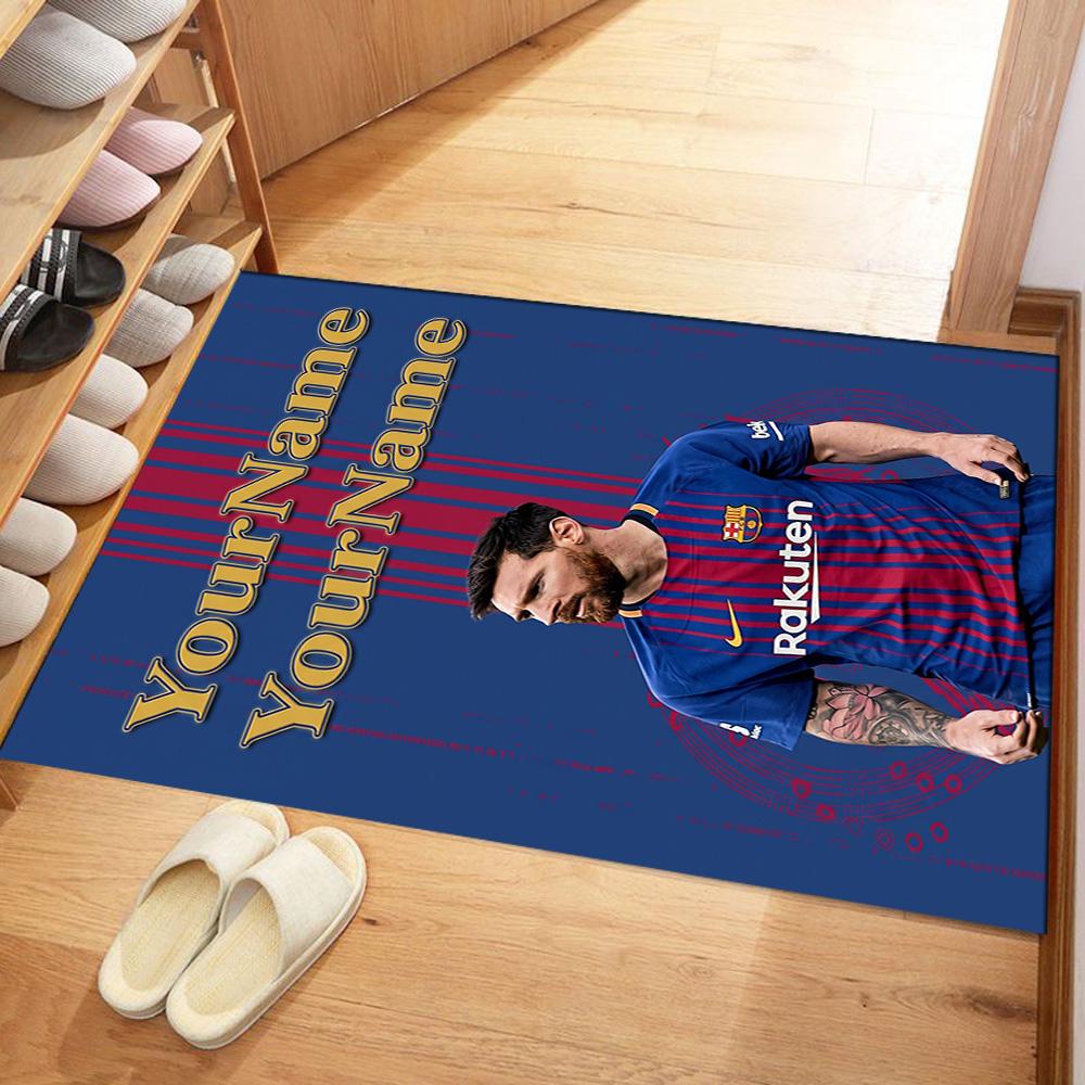 Messi 347 Customize Your Name Floor Mat Perfect for Dining Room Hallway Kitchen Balcony Anti-slip Rug Office home decor