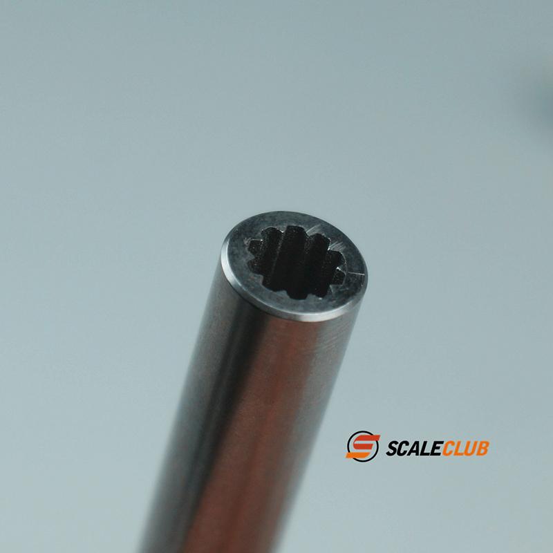 SCALECLUB Metal Stainless Steel Driveshaft CVD Universal Joint For Tamiya 1/14 Towing Truck/Dump Truck 1/10 Crawler Model Parts