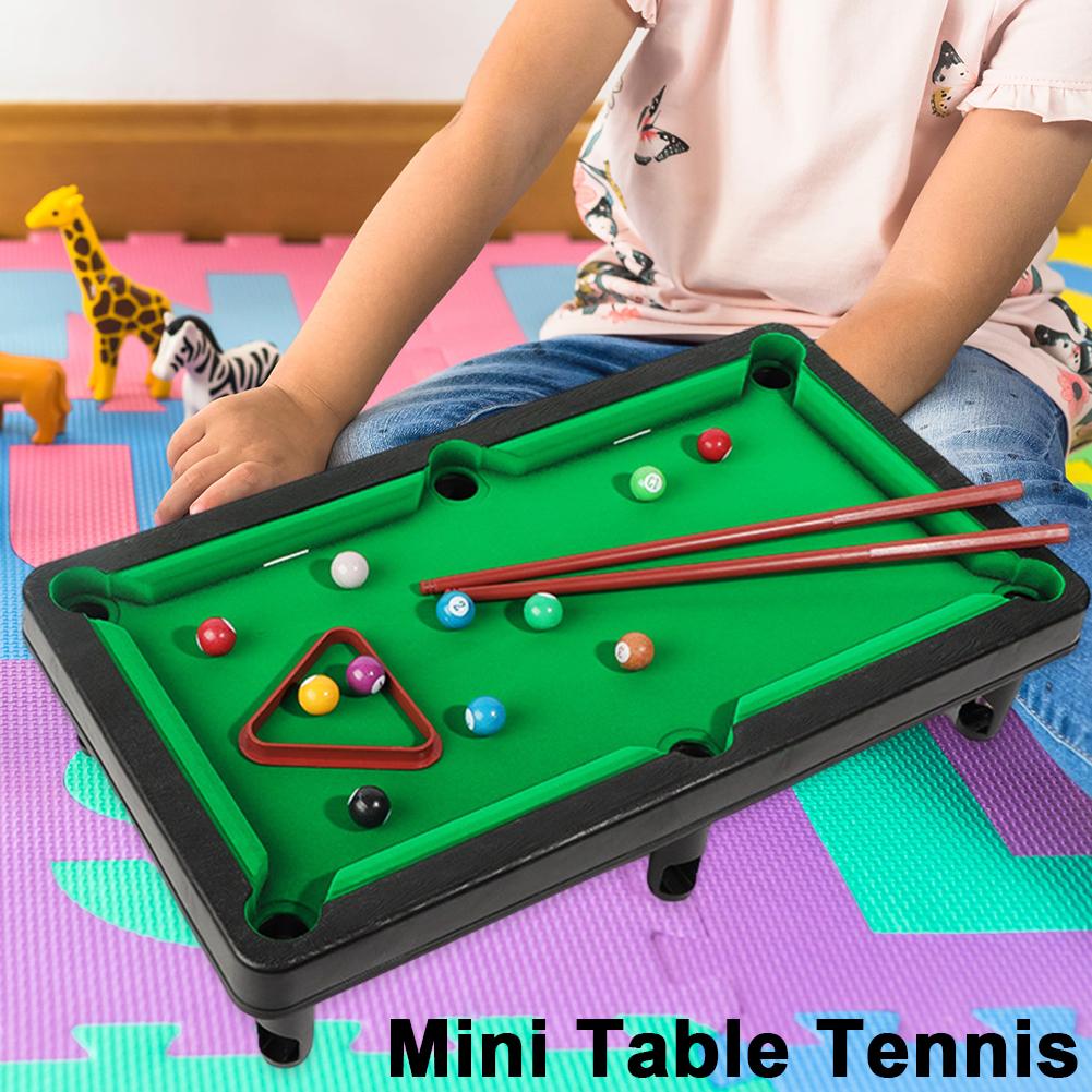 Mini Pool Table with 2 Sticks & Balls Tabletop Snooker Game Portable Home Office Desk Games