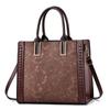 Embroidered Flower Women Handbag Shoulder Crossbody Bag Commuting Tote Bags