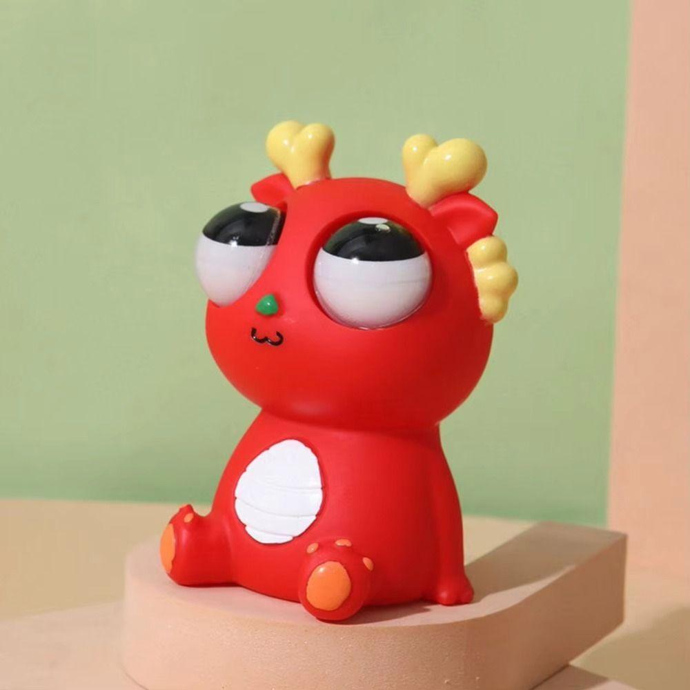 Cartoon Animal Burst Eye Dragon Panda Squeeze Stretching Ball Eyeball Burst Squeeze Toy Girl Toy