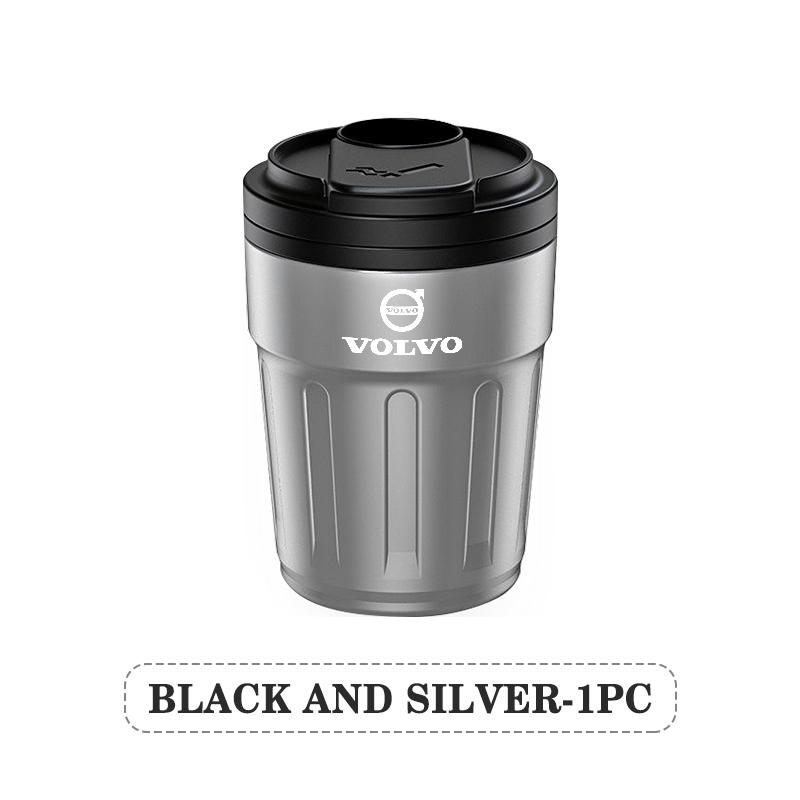 Stainless Steel Car Coffee Cup Ashtray Auto LED Light Accessory For Volvo V60 V90 S60 S80 S90 C30 XC40 XC60 XC70 XC90 V40