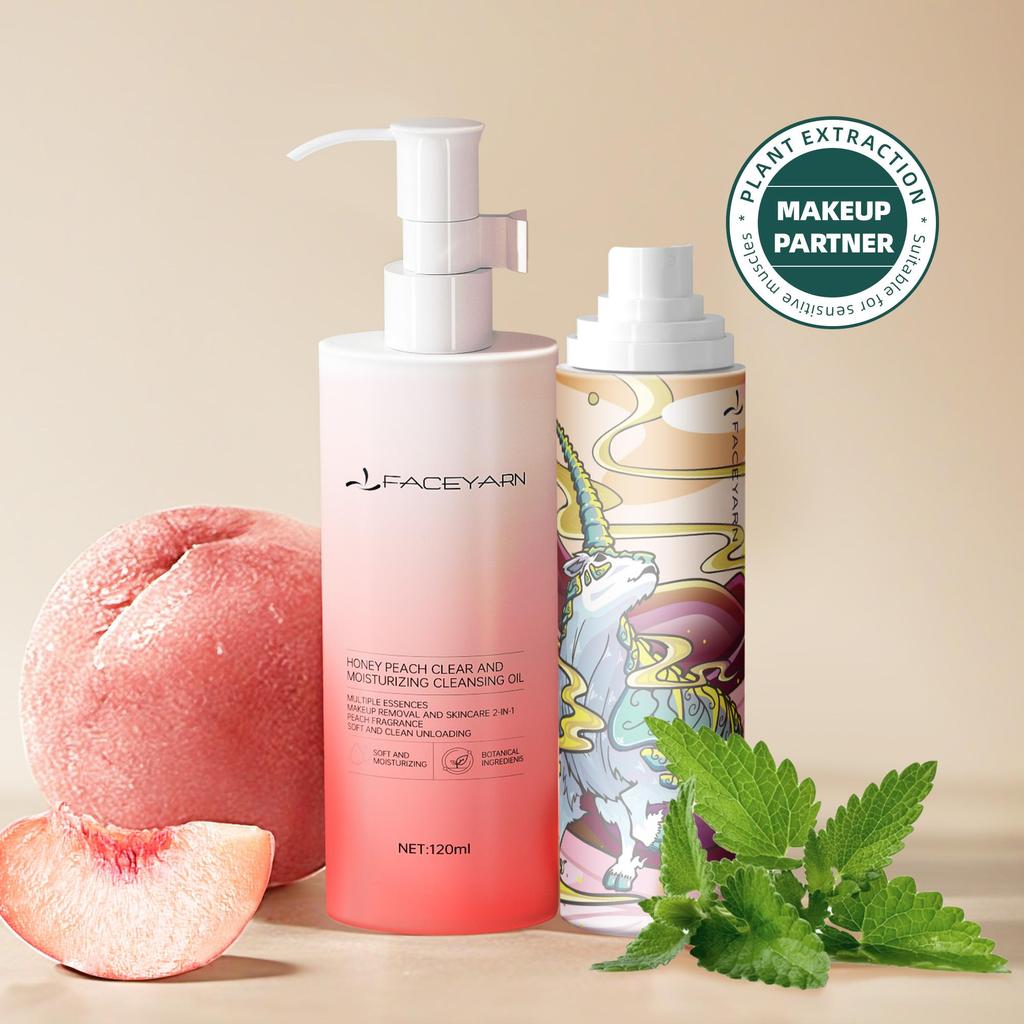 Séfralls спрей для макияжа + набор для снятия макияжа 2 шт./набор основных косметических средств, которые можно использовать до и после нанесения макияжа