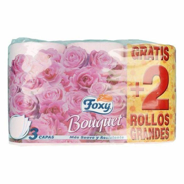 FOXY - Foxy Bouquet Цветная туалетная бумага 3 слоя 4 + 2 рулона