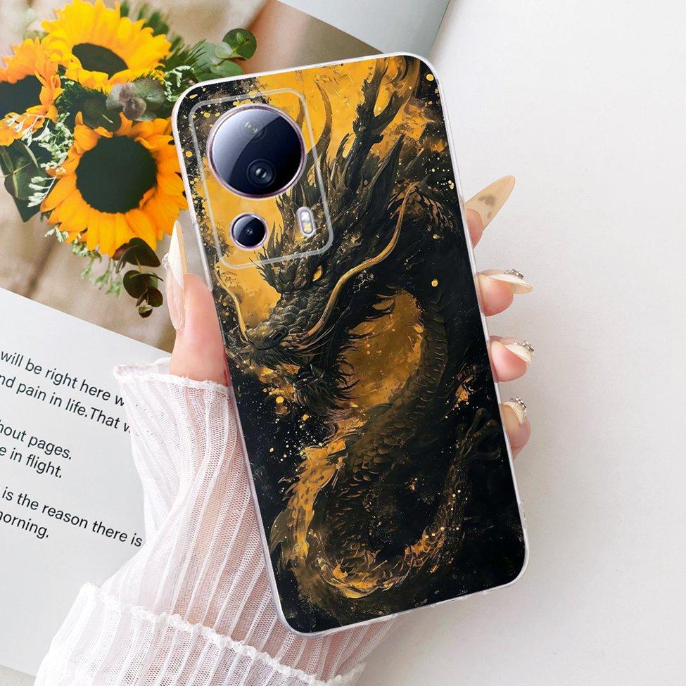 For Xiaomi Civi 2 Clear Case Aesthetic Luxury Cute Fashion Butterfly Funny Painted Funda For Xiaomi Civi2 Casing 2209129SC
