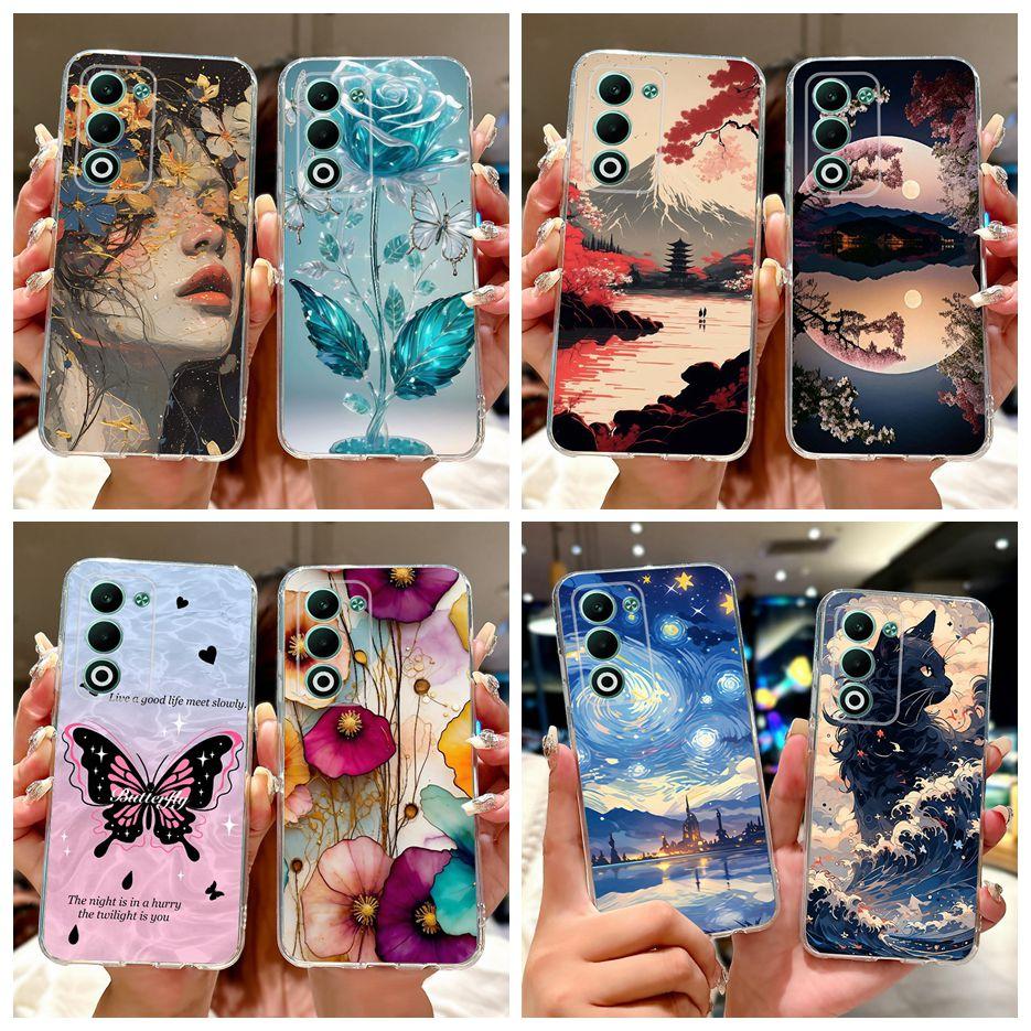 For Oppo A5 5G 2025 Case CPH2735 Luxury Fashion Painted Cover Soft Slim Phone Case For Oppo A5 Pro CPH2695 OppoA5 A5Pro 5G Shell