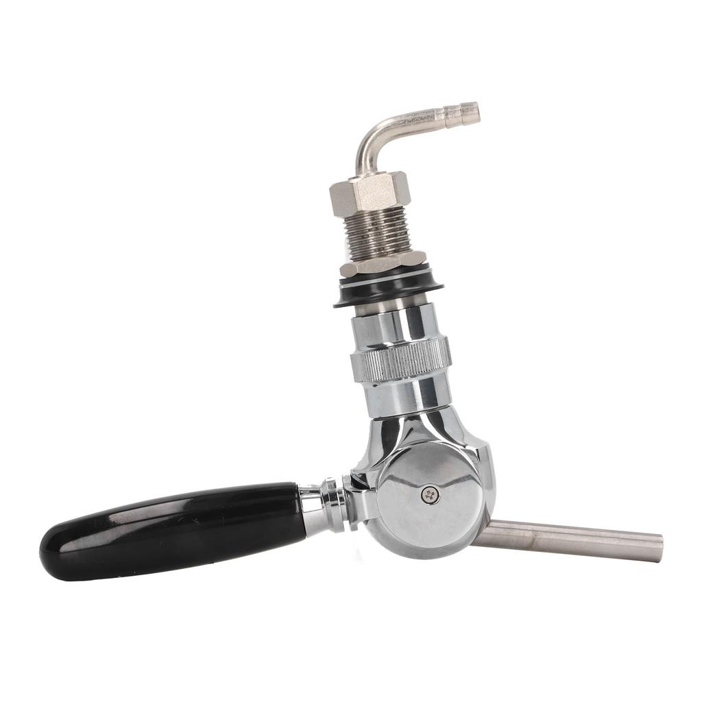 Beer Keg Tap Stainless Steel Spheroidal Flow Rate Control Beer Tap Faucet for Bar Home