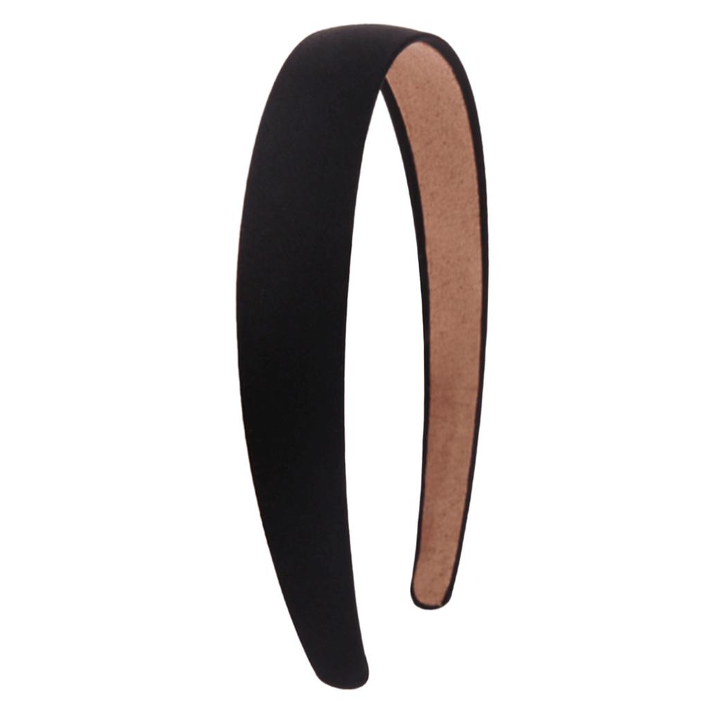 Simple Solid Color Satin Headbands for Women Wide Non-slip Headband Gilrs Colorful Comfortable DIY Hairband Hair Accessories