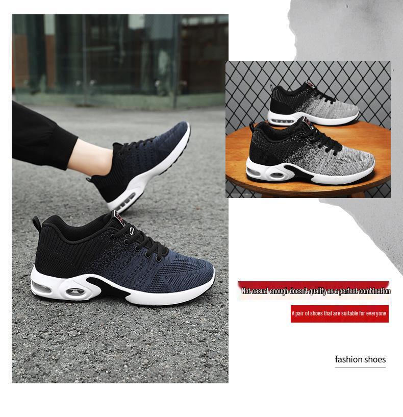 Мужские кроссовки для бега TEMU Color Block Flyknit - Большой размер