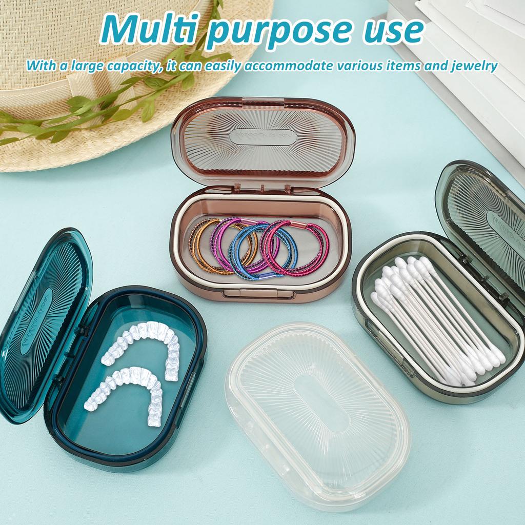 4 шт. Портативная коробка для ватных палочек, дорожный держатель для зубной нити, водонепроницаемый, пыленепроницаемый диспенсер для ватных палочек, многофункциональная шкатулка для украшений