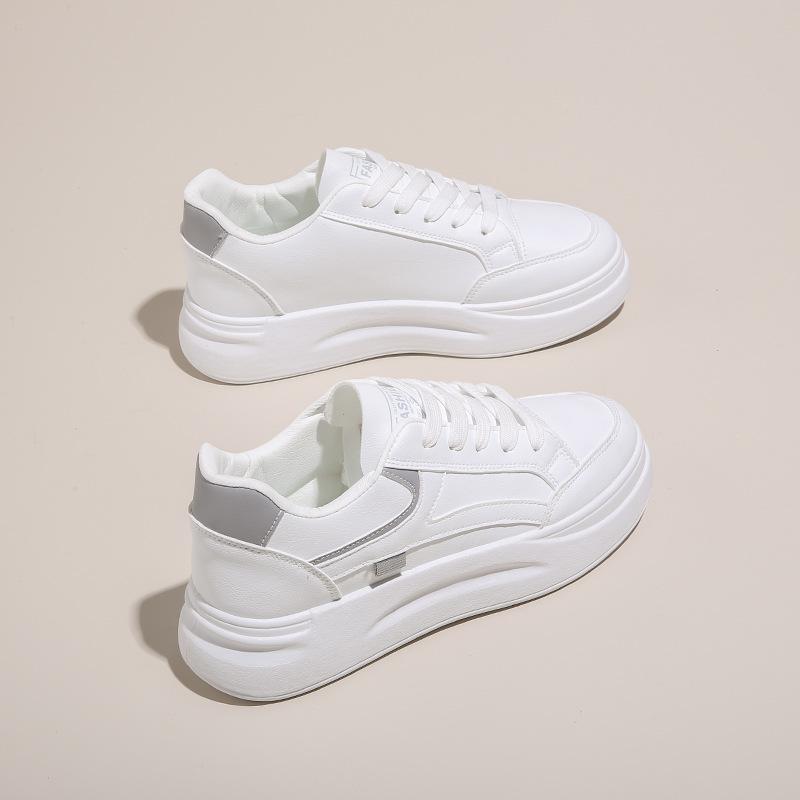 Little White Shoes Women's 2025 Autumn New Shoes Women's Platform Ins Korean Version Versatile Student Sports and Leisure Shoes Board Shoes