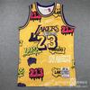 Американская майка Lakers Knicks Magic Специальная ретро-стиль тренд спортивная и повседневная граффити камуфляж баскетбольная майка мужская