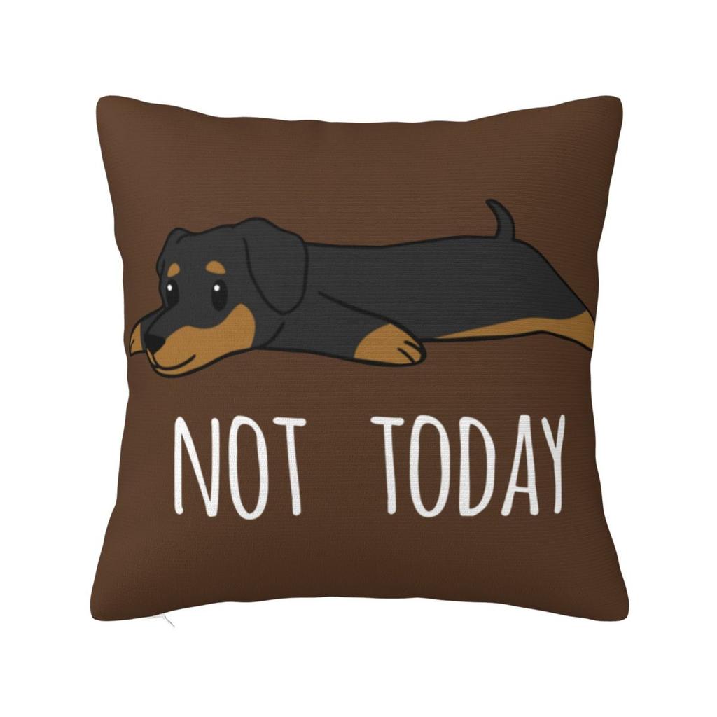 Cute White German Badger Dog Dachshund Pillowcase Cushion Cover Decoration Gift for Animal Dogs Lover Pillow Case Cover Sofa