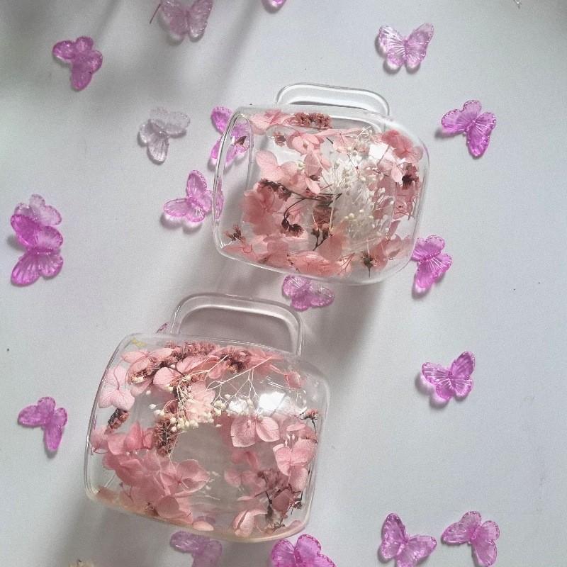 Творческий новый продукт True Flower двухслойная чашка для кофе домашняя чашка стеклянная чашка для воды барная кофейная чашка высокая красота цветочная чашка кружка