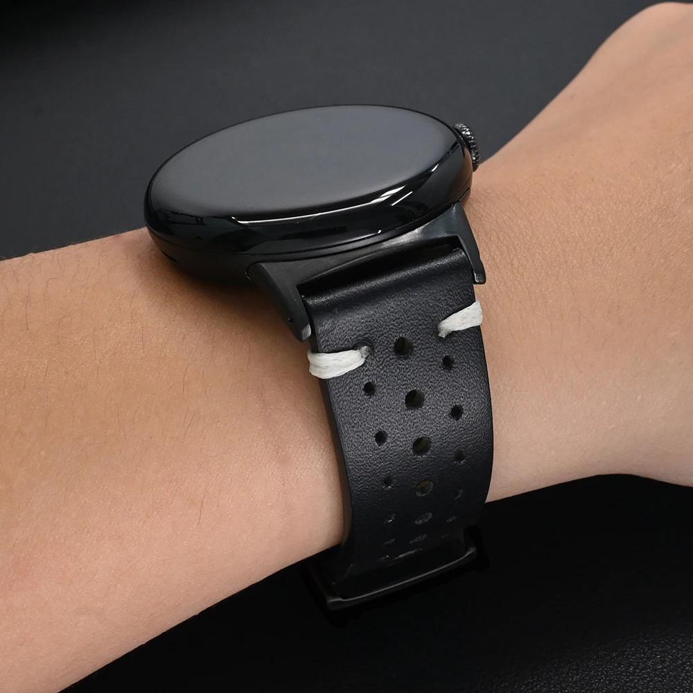 Кожаный ремешок для Google Pixel Watch 3 45 мм Мужской браслет Замененные аксессуары Ремешок для Google Pixel Watch 3 2 1 41 мм Браслет