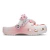 Crocs Классические клоги Cat Leader Smart Игривые Девичьи Сердечки Универсальные и Удобные Дырочные Туфли Унисекс Розовые и Белые