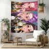 K-pop Girl Friend Vintage Tapestry Cozy Warm Perfect for Dorm Wall Bedroom Studio Wall Multipurpose Hand Painted Style