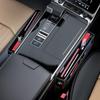 Diceevil Car Seat Gap Car Storage Car Seat Side Pocket Gap Storage Box с USB-кабелем Car Side Car Storage Мелкие предметы Легко в машине Удобный кожаный