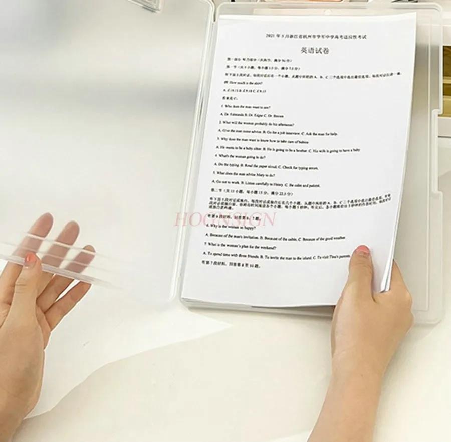 2pcs student specific board clip storage folder,Multi functional folder, writing pad, test paper storage box,