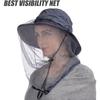 Head Net Hat, Safari Hat Sun Hat Bucket Hat with Hidden Net Mesh