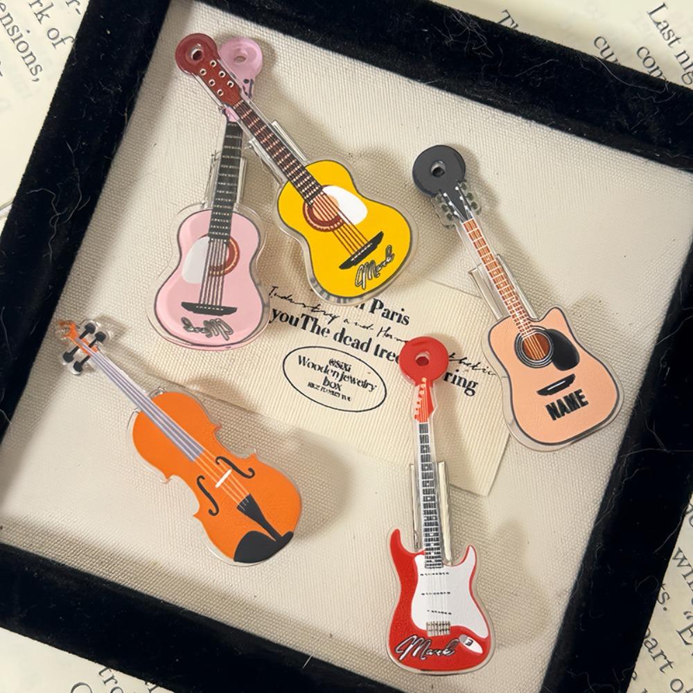 Korean Style Violin Hairclip Ins Musical Instrument Hair Clip Gift Guitar Hair Clip Girls