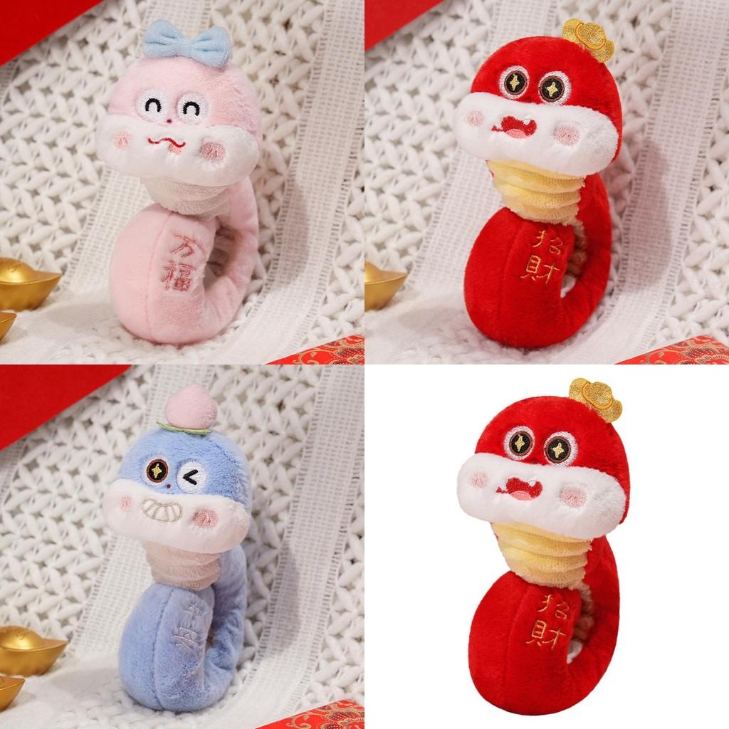 Очаровательный плюшевый браслет-змея, милая красная кукла-змея для девочек, идеальный подарок