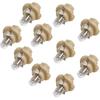 Dashboard trument Cluster Bulb(Set of 10pcs) 12V1.5W with Beige/Brown Socket Base Fit for BMW Replace#62111391260 (beige)