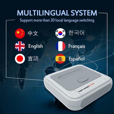 Супер консоль X pro TV игровая консоль телеприставка двойная система двойная 50 000 игр PS1 PSP 128G