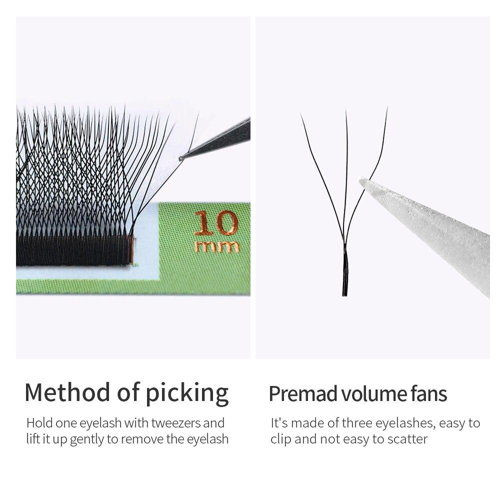 GLAMLASH 3D W-образные наращивание ресниц C/D Curl Высококачественные индивидуальные ресницы