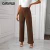 Весенние и осенние женские брюки Cross с высокой талией, повседневные, микро-эластичные, микро-клеш брюки