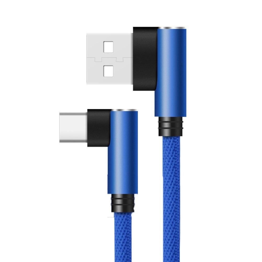 Двойной коленчатый кабель передачи данных типа C USB C USB C зарядный провод Коленный кабель типа C Передача данных