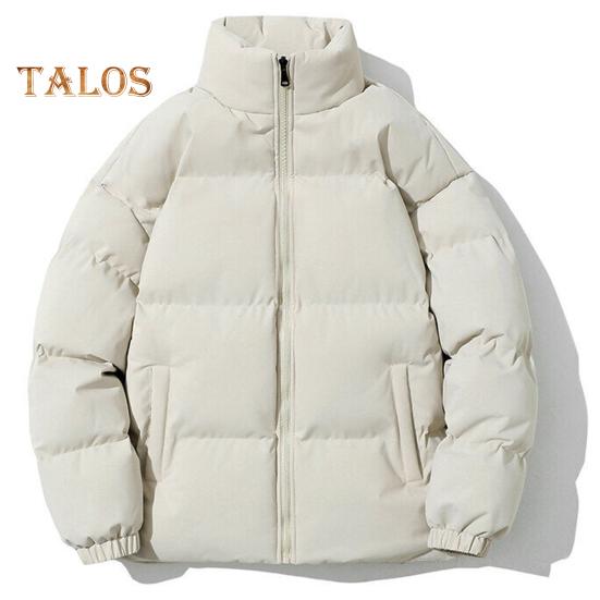 Зимнее женское пальто с воротником-стойкой, застежкой-молнией, длинными рукавами, большого размера, ветрозащитное, сохраняющее тепло, утепленное, пуховое пальто для мужчин, приталенная куртка для отдыха на природе