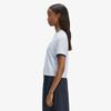 Fred Perry [Женская] Футболка с ярким воротником и манжетами - Пыльно-синий Afpf2612179-28A
