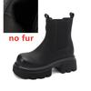 Fashion AIYUQI 2025 New Women's Chelsea Boots Thick-soled Slip-on Women Chimney Boots Large Size Fashion Female Ankle Boots