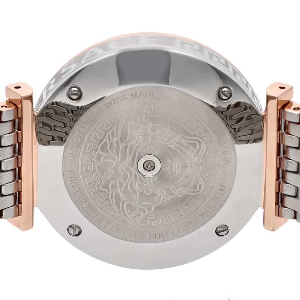 Часы Twist Серебряный циферблат Нержавеющая сталь Сапфировое стекло Кварцевые 36MM Швейцарские часы VELS01019 Золото [Versace] V-TWIST Мужские [Товар]