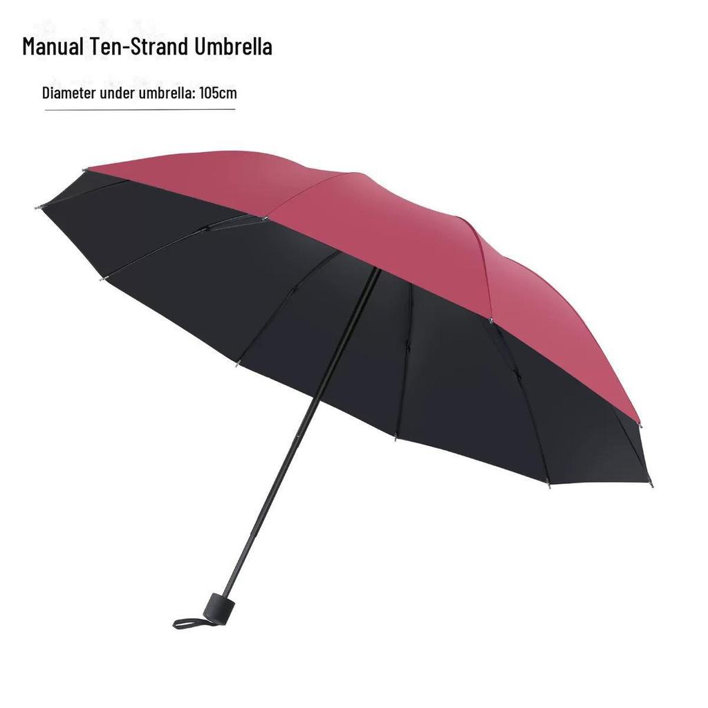 UV Protective Black Folding Sun Umbrella - Anti-Ultraviolet Women's Sunshade with Custom Logo