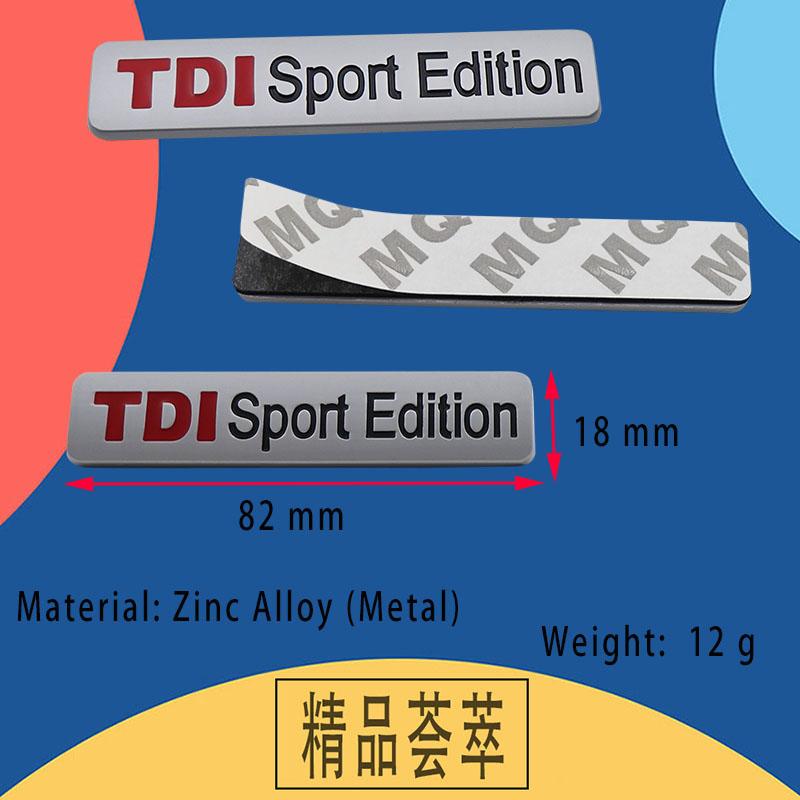 Автостайлинг TDI Sport Edition для Боковины Крыла Автомобиля, Наклейка-Эмблема для Багажника