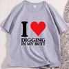 Funny Start Digging Weirdcore Cursed TShirt for Men Cotton Printed Graphic Tees Streetwear Clothing Y2k Streetwear T Shirt